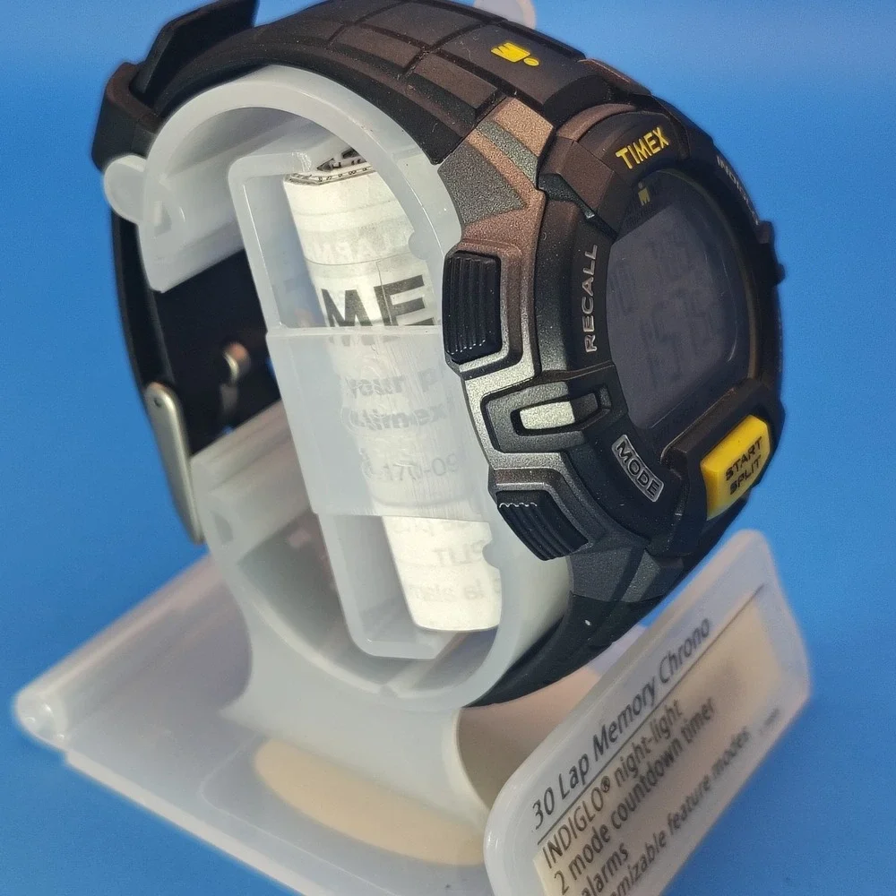 New! Vintage 2015 Timex Iron‎ Man 38mm  Mens Quartz Digital Watch Nos Full Set